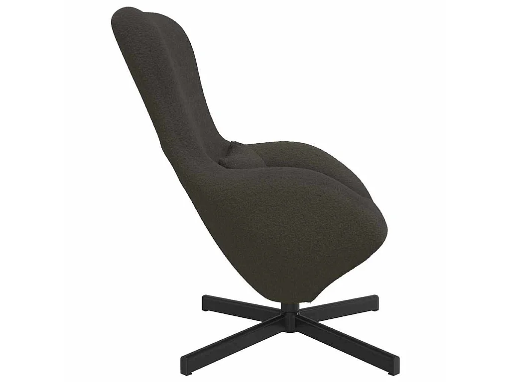 Fauteuil œuf Gris foncé 63 x 73 x 90 cm tissu