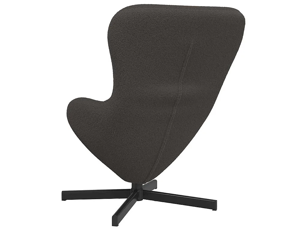 Fauteuil œuf Gris foncé 63 x 73 x 90 cm tissu