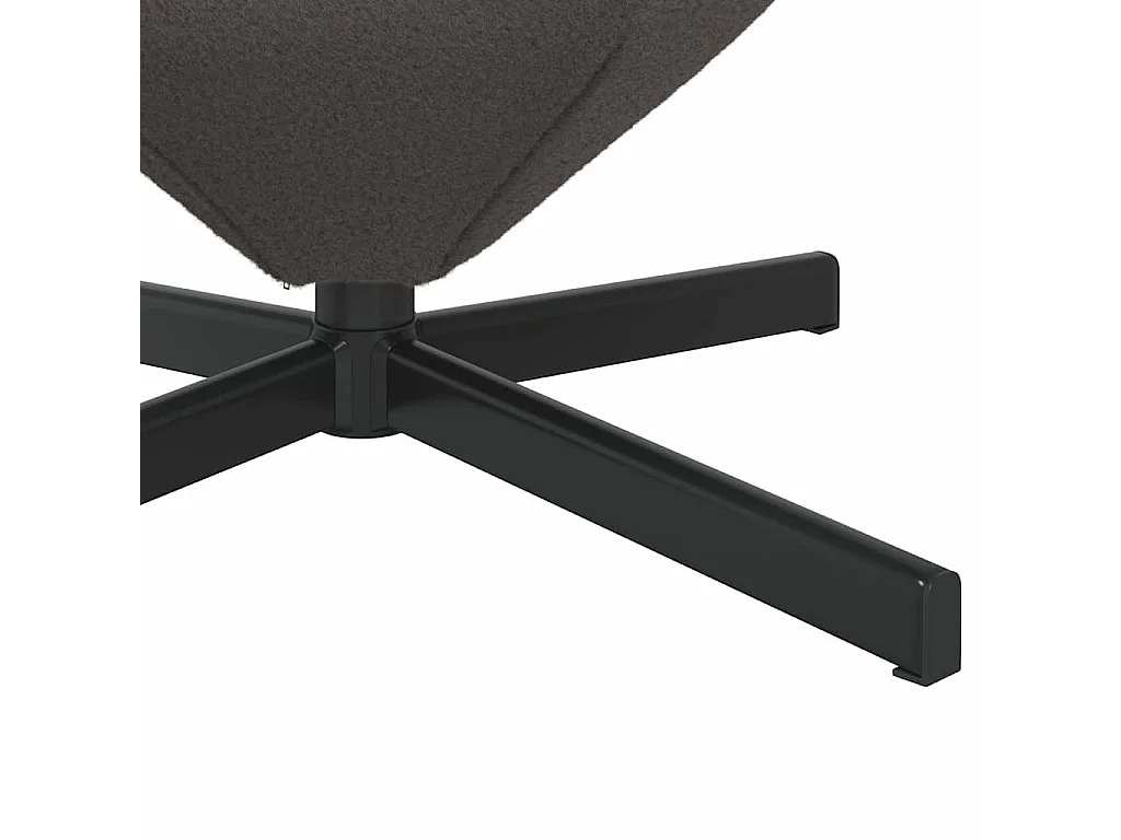 Fauteuil œuf Gris foncé 63 x 73 x 90 cm tissu
