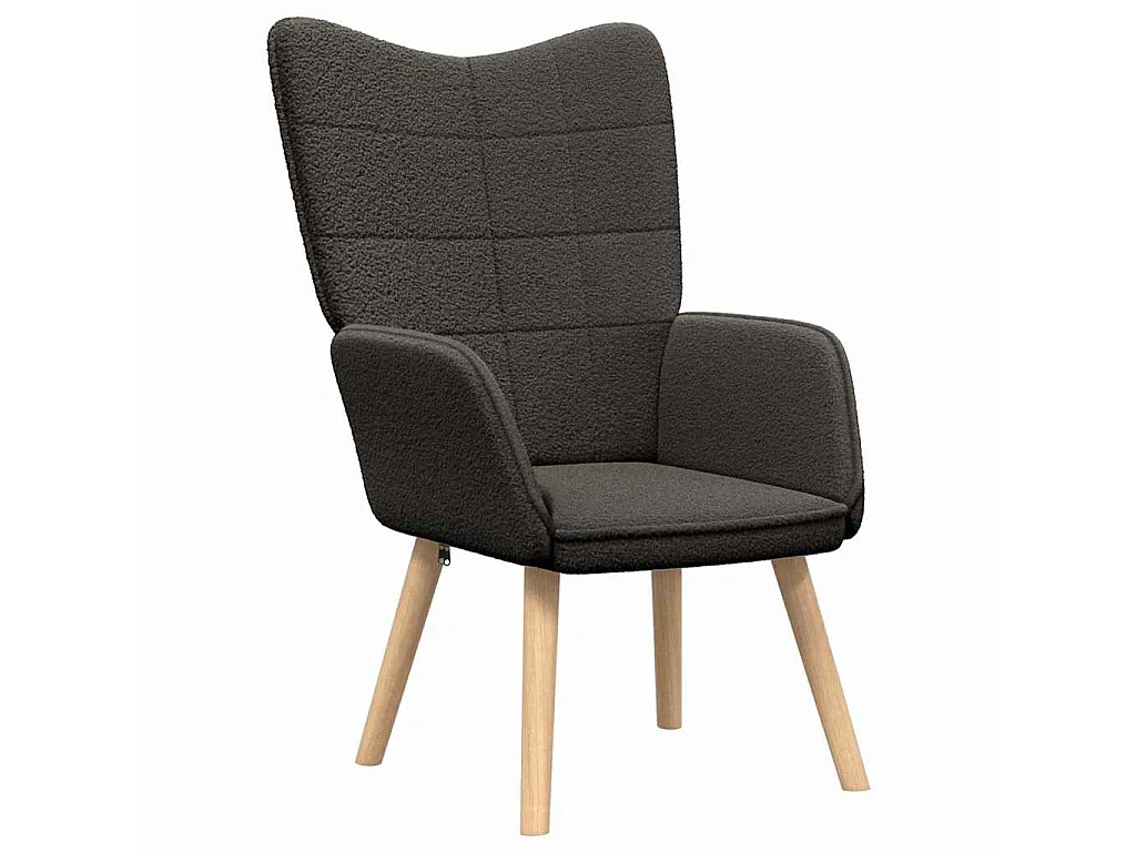 fauteuil Gris foncé 62 x 67 x 95,5 cm Tissu Sherpa
