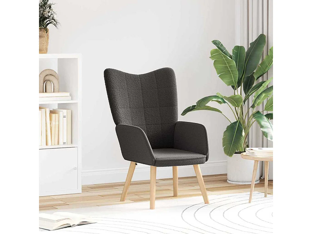 fauteuil Gris foncé 62 x 67 x 95,5 cm Tissu Sherpa