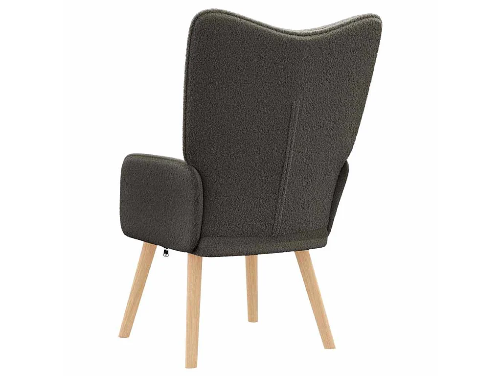 fauteuil Gris foncé 62 x 67 x 95,5 cm Tissu Sherpa
