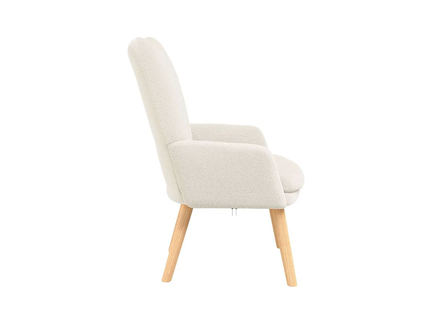 Fauteuil relaxant Crème 63 x 67 x 94 cm tissu