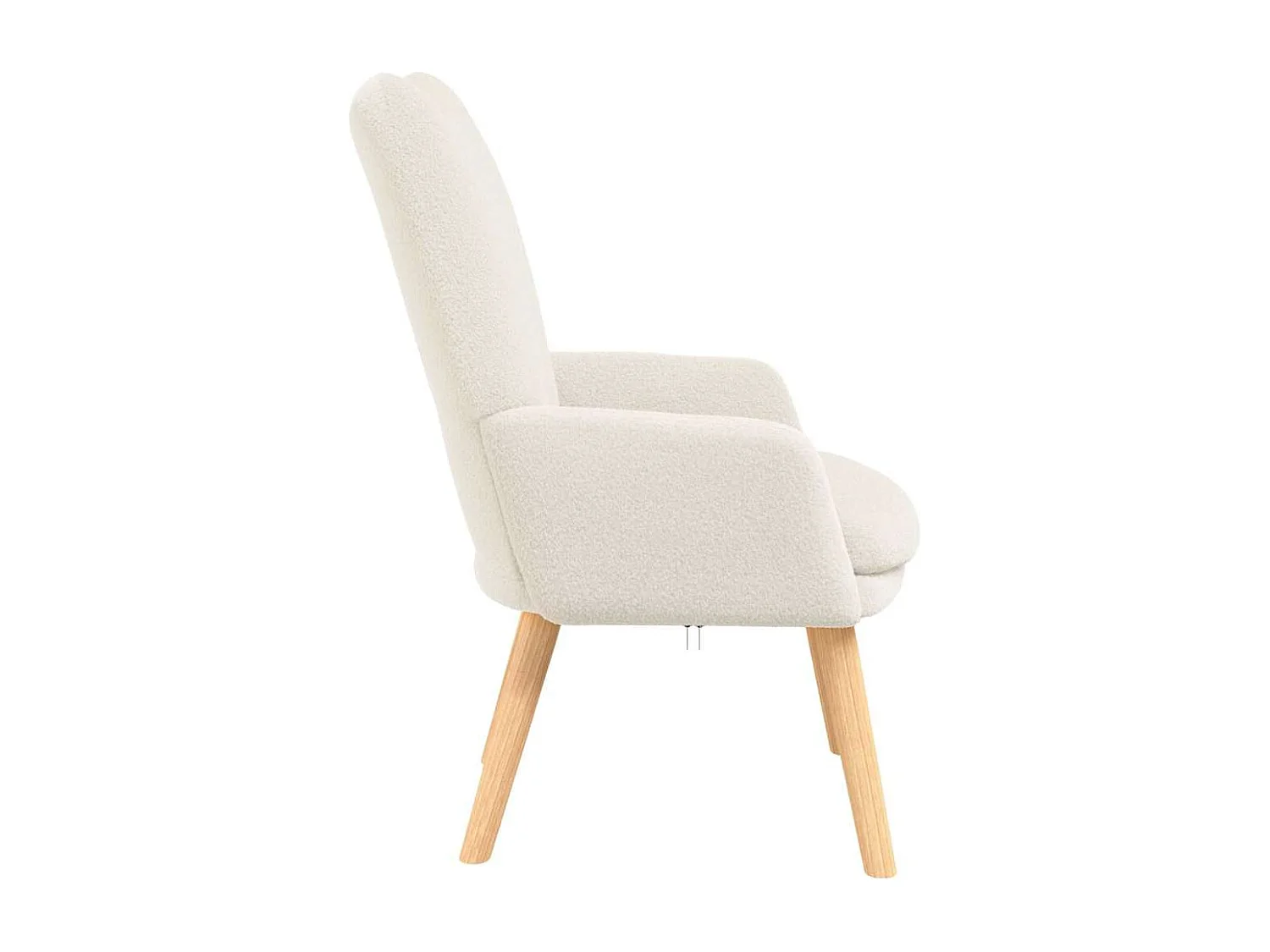 sillón Crema 63 x 67 x 94 cm Tela Sherpa