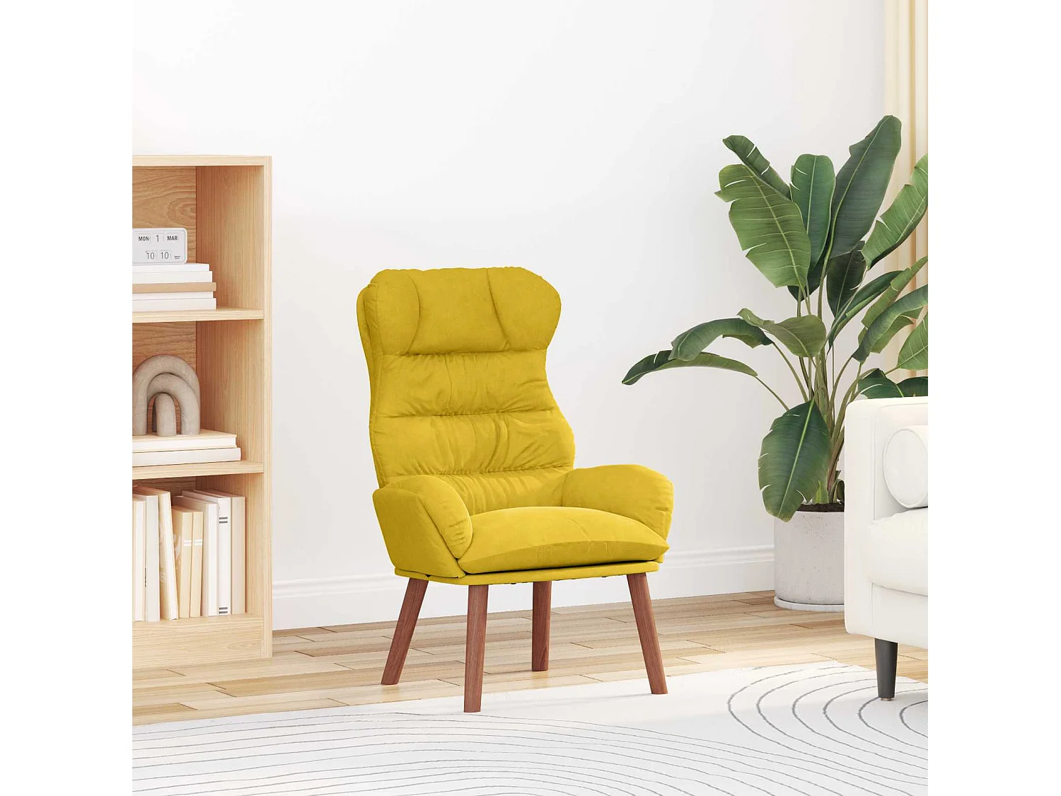 fauteuil Jaune 69 x 74 x 93 cm Velours