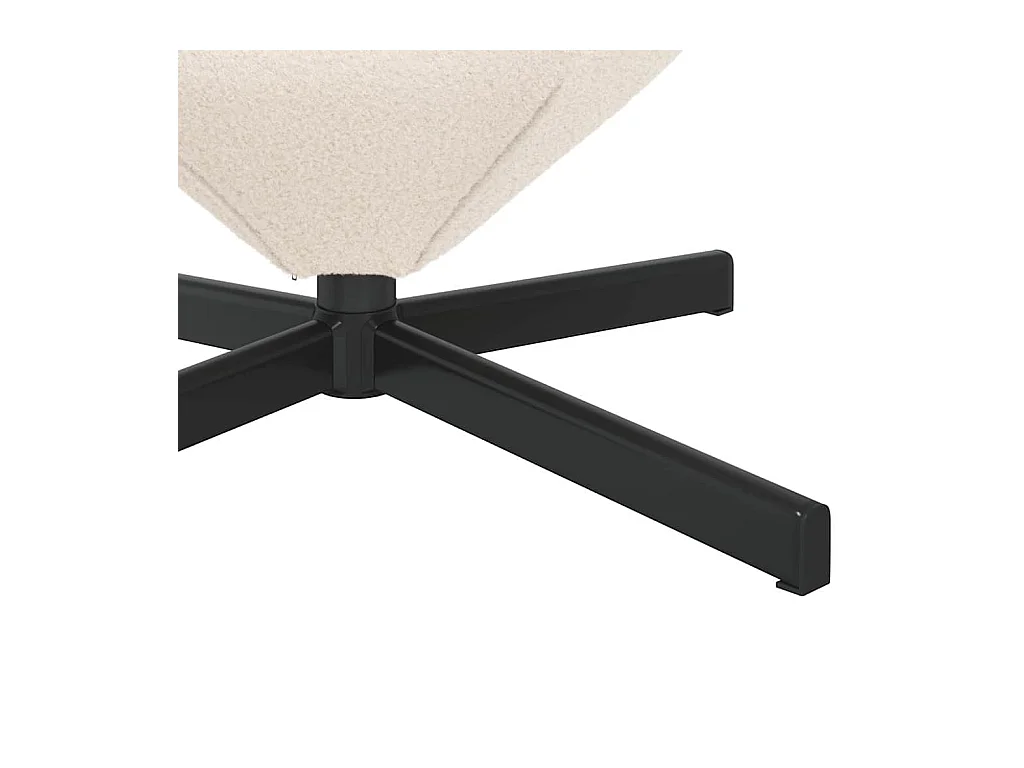 Fauteuil œuf Crème 63 x 73 x 90 cm tissu