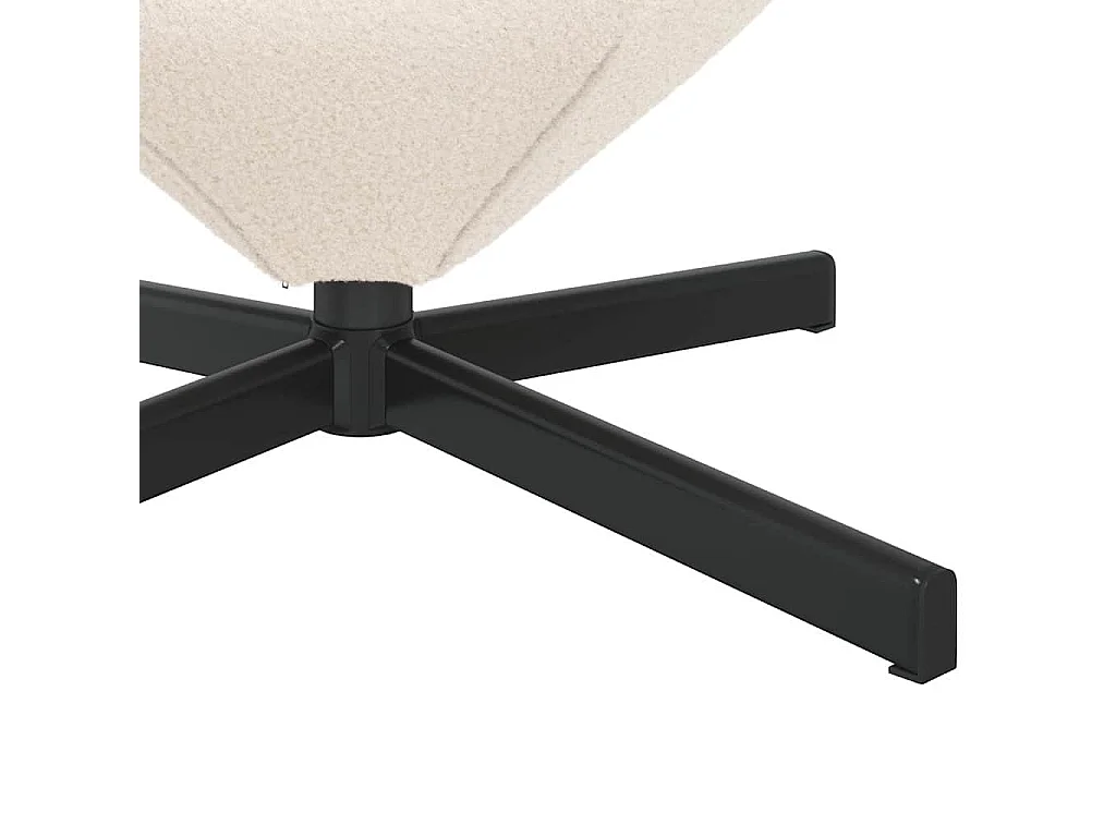 Fauteuil œuf Crème 63 x 73 x 90 cm tissu