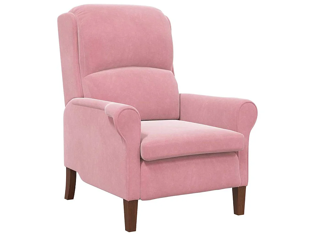 fauteuil Rose Velours