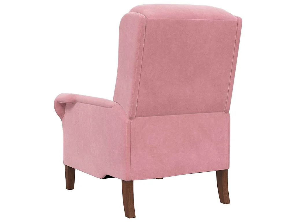 fauteuil Rose Velours
