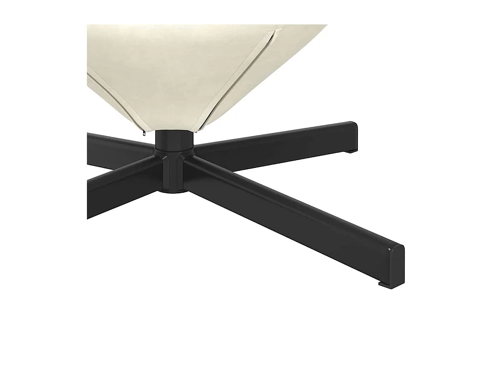 Fauteuil œuf Crème 63 x 73 x 90 cm Velours