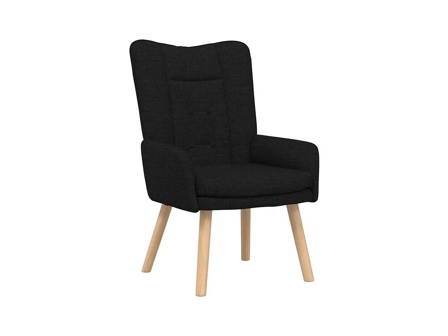 Fauteuil relaxant Noir 63 x 67 x 94 cm tissu