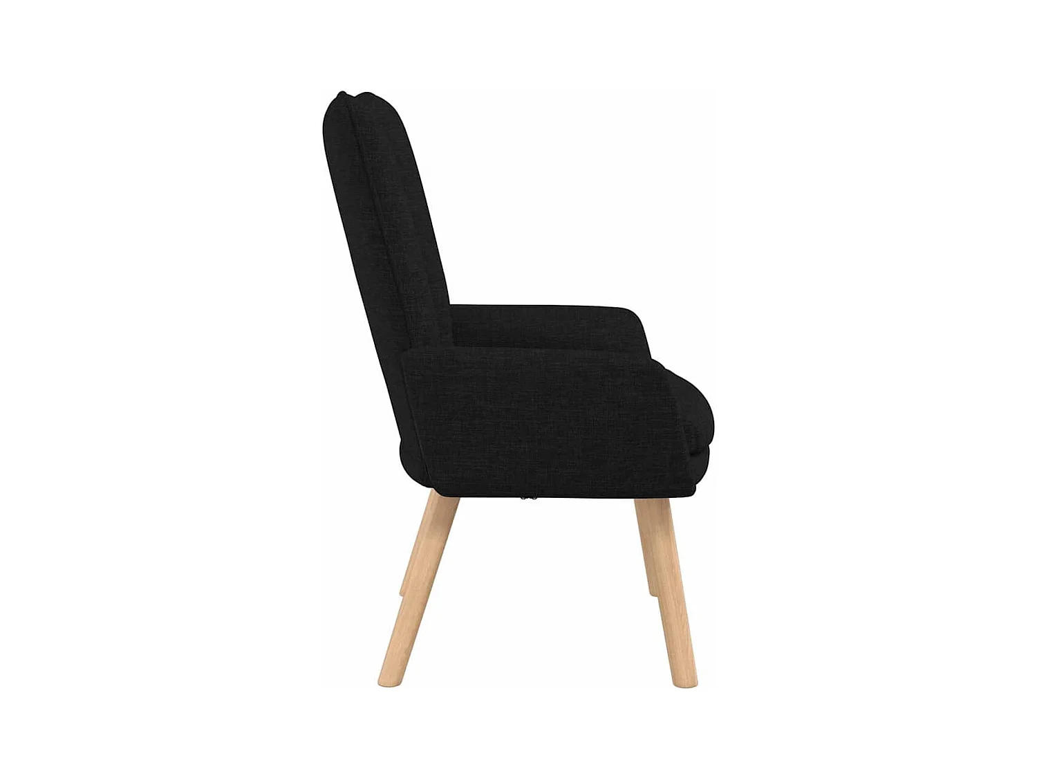 Fauteuil relaxant Noir 63 x 67 x 94 cm tissu
