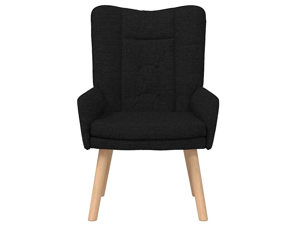 fauteuil Noir 63 x 67 x 94 cm Tissu et contreplaqué