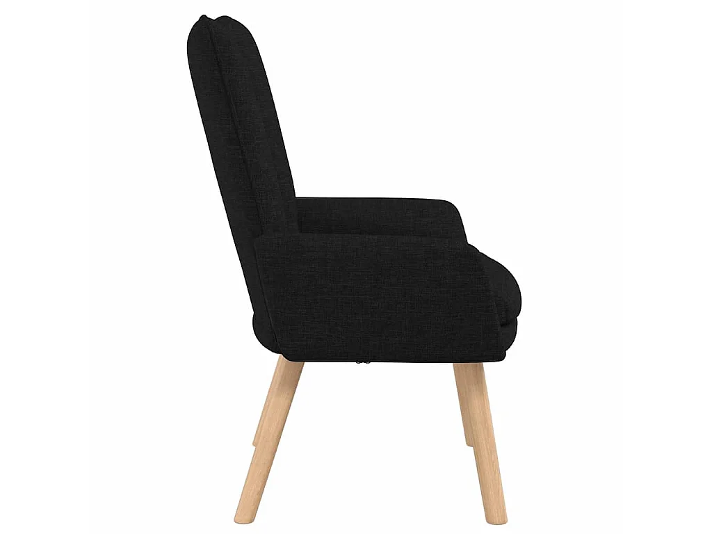 fauteuil Noir 63 x 67 x 94 cm Tissu et contreplaqué