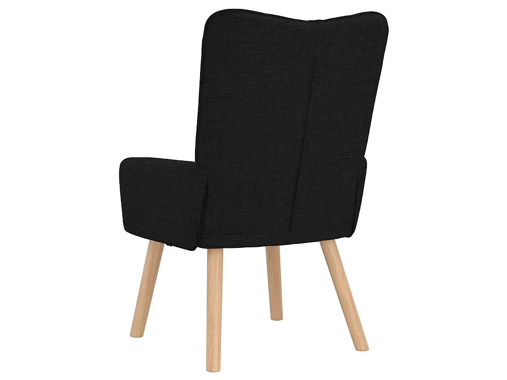 fauteuil Noir 63 x 67 x 94 cm Tissu et contreplaqué