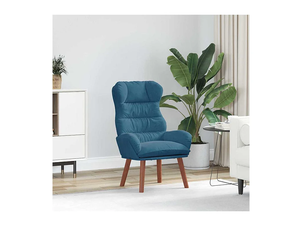 Fauteuil relaxant Bleu 69 x 74 x 93 cm Velours