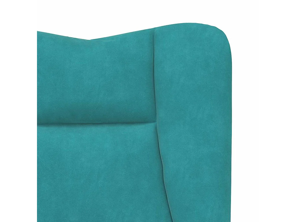 Fauteuil relaxant Turquoise 63 x 67 x 94 cm Velours