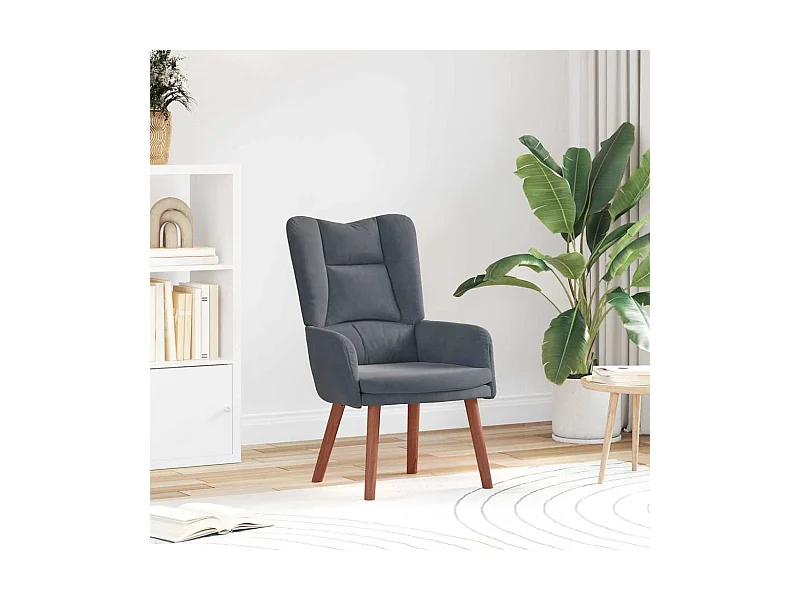 Fauteuil relaxant Gris foncé 63 x 67 x 94 cm Velours