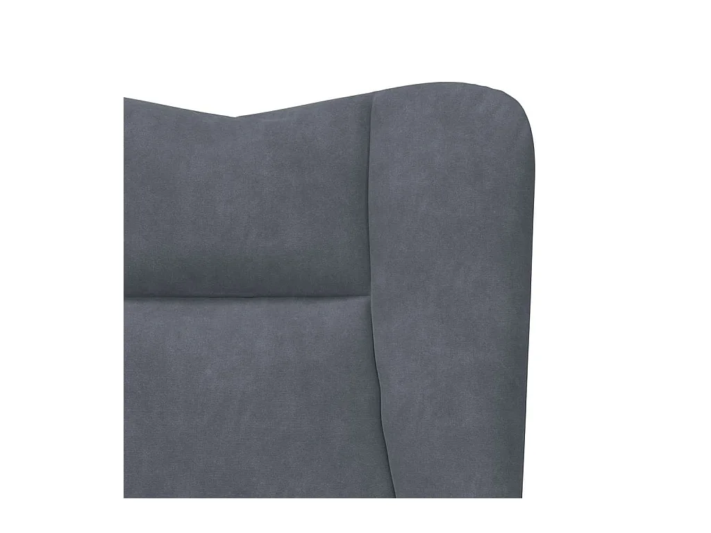 Fauteuil relaxant Gris foncé 63 x 67 x 94 cm Velours