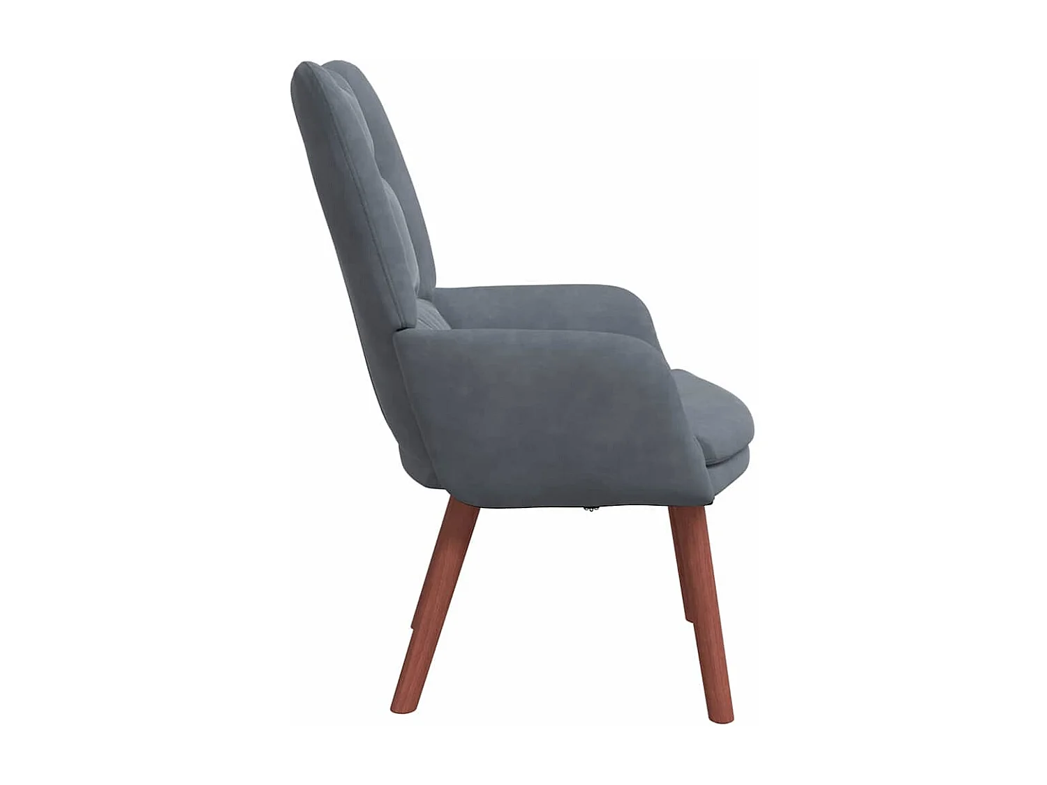 fauteuil Gris foncé 63 x 67 x 94 cm Velours