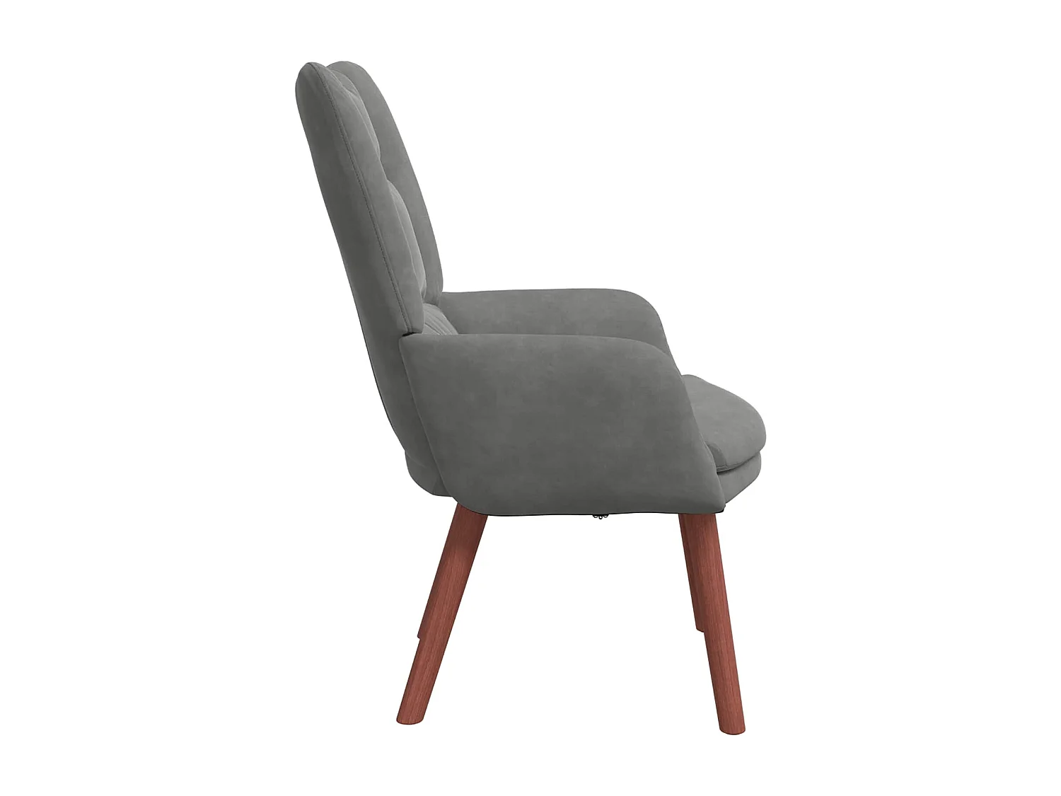 fauteuil Gris foncé 63 x 67 x 94 cm Velours