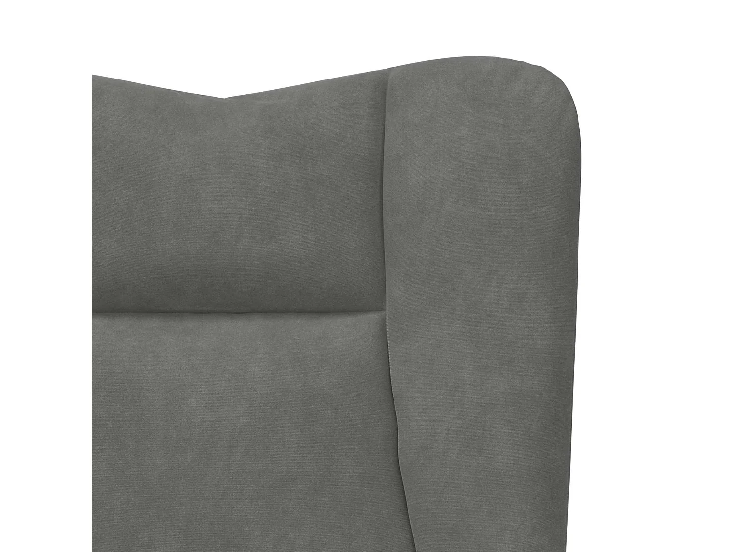 fauteuil Gris foncé 63 x 67 x 94 cm Velours