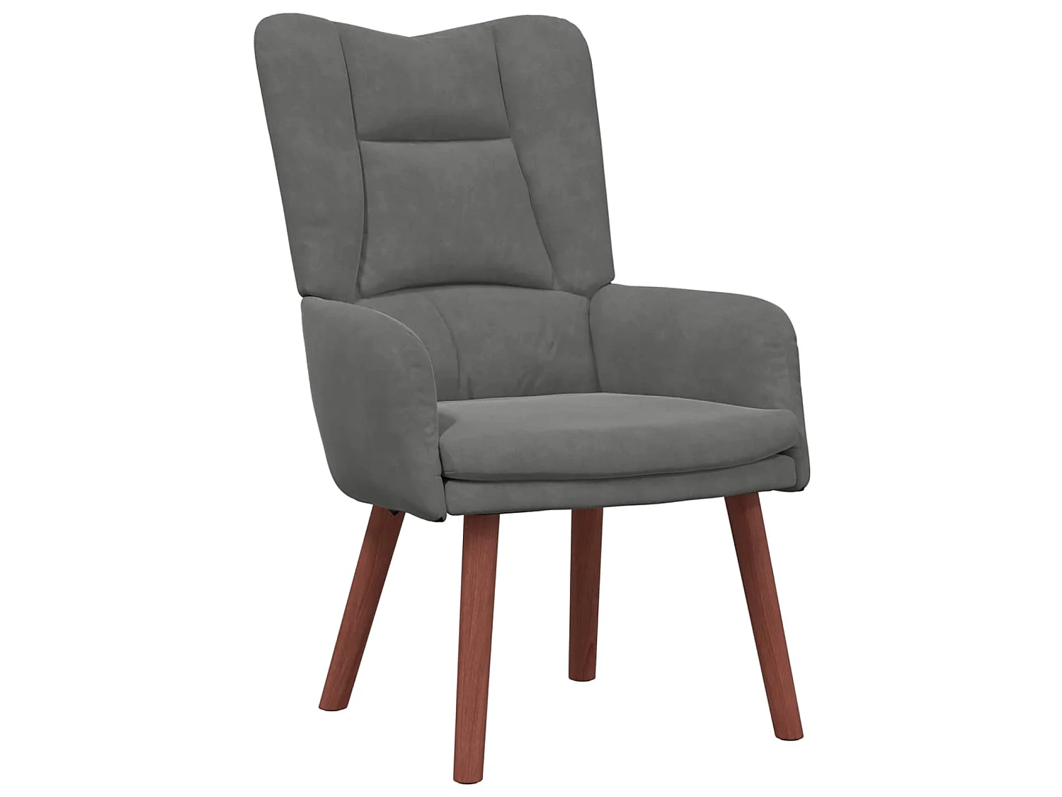 fauteuil Gris foncé 63 x 67 x 94 cm Velours