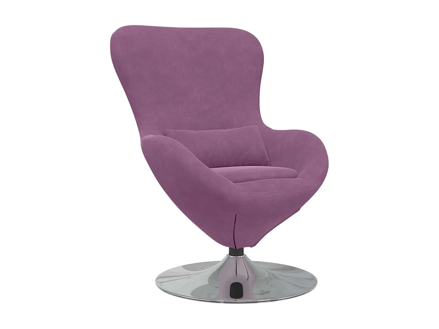 Fauteuil œuf Violet 63 x 73 x 90 cm Velours