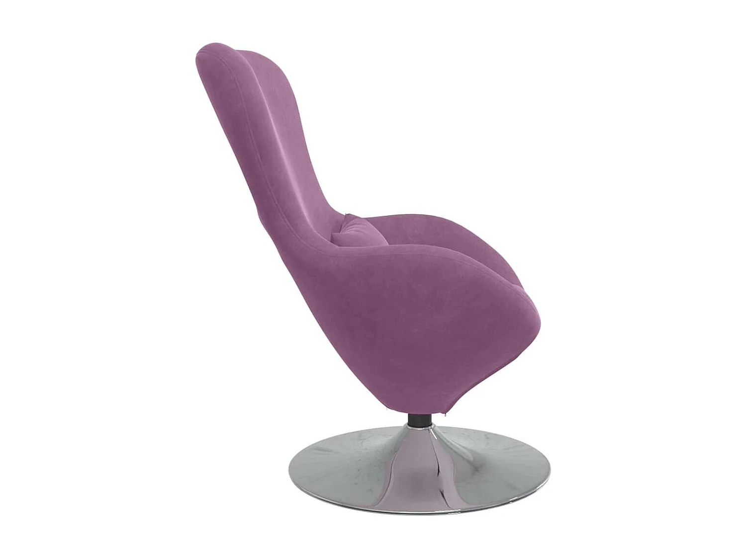 Fauteuil œuf Violet 63 x 73 x 90 cm Velours