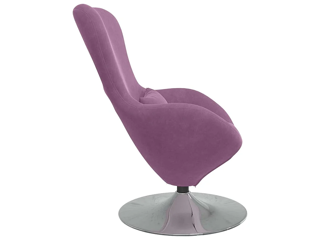 Fauteuil œuf Violet Velours