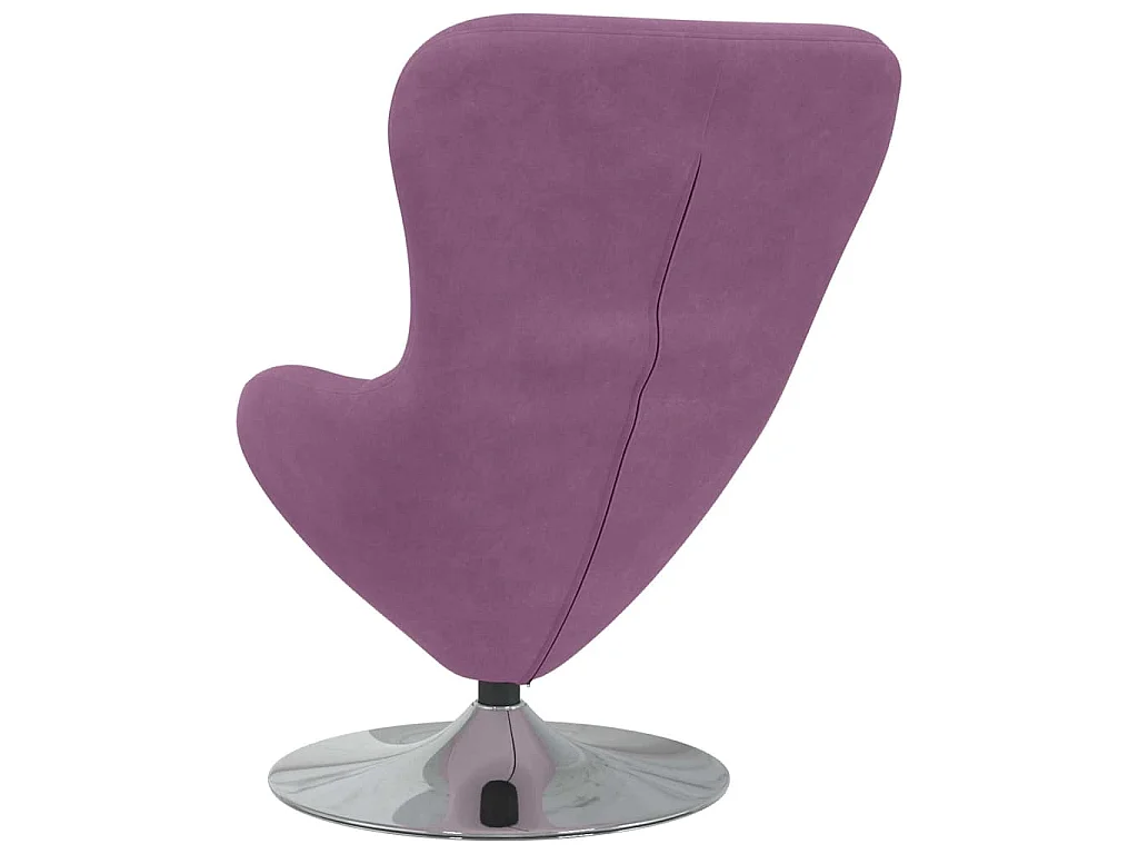 Fauteuil œuf Violet Velours