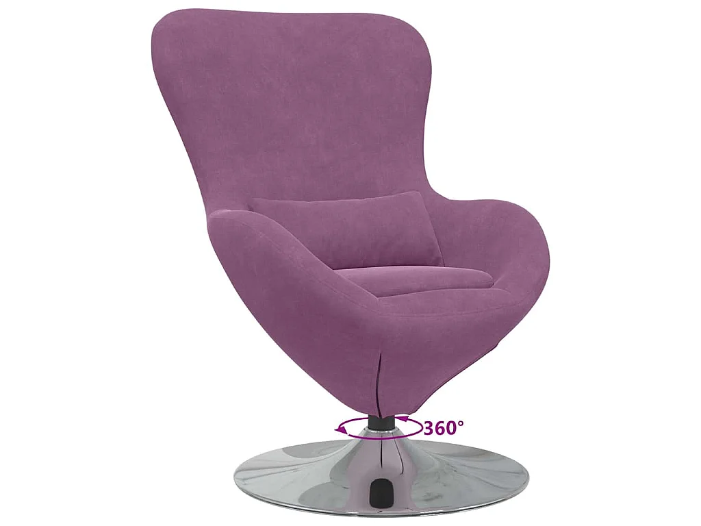 Fauteuil œuf Violet Velours