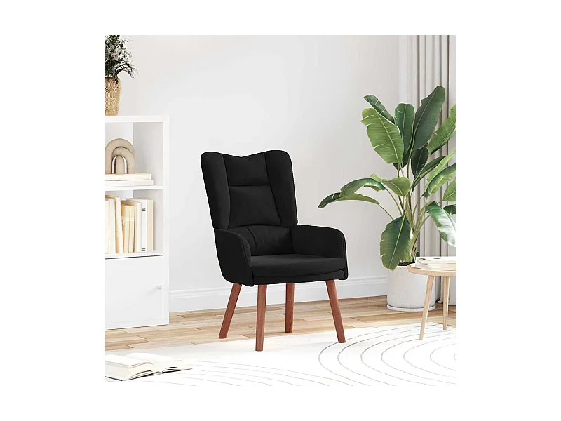 Fauteuil relaxant Noir 63 x 67 x 94 cm Velours