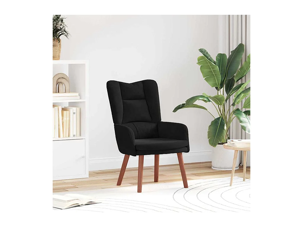 Fauteuil relaxant Noir 63 x 67 x 94 cm Velours