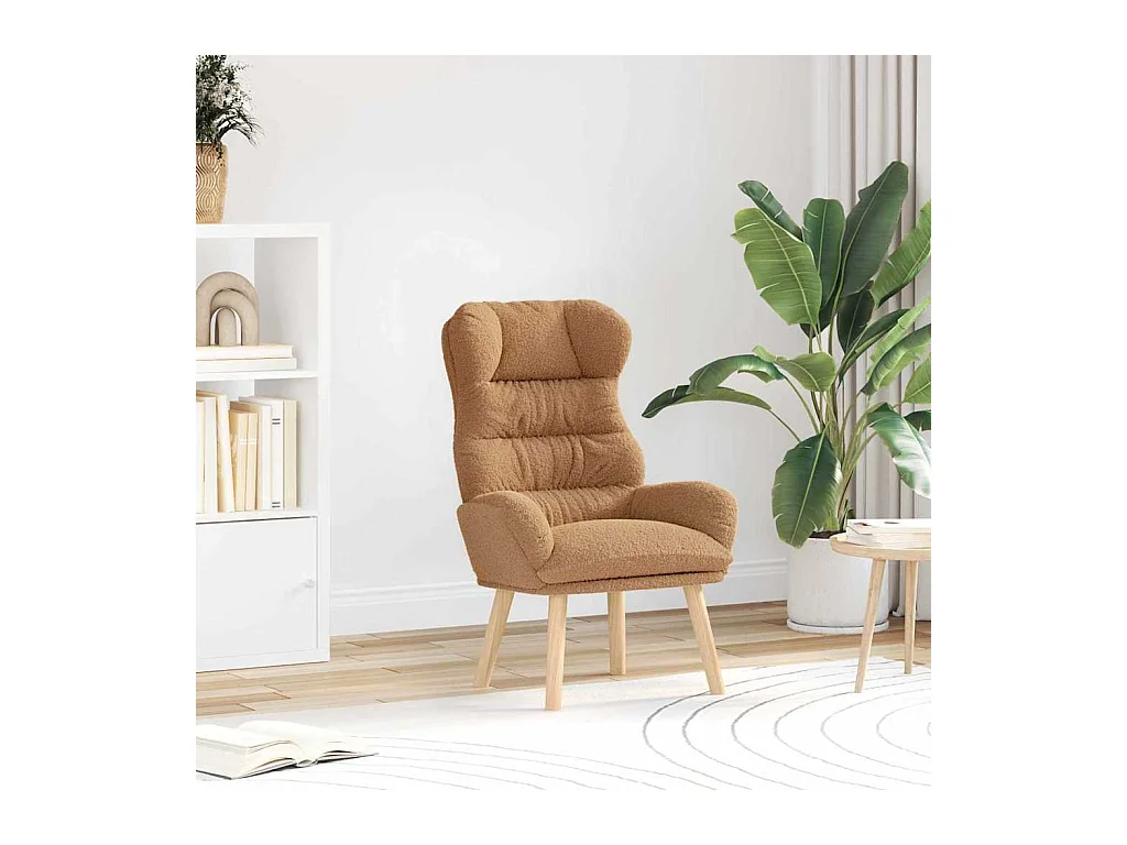 Fauteuil relaxant Beige 69 x 74 x 93 cm tissu