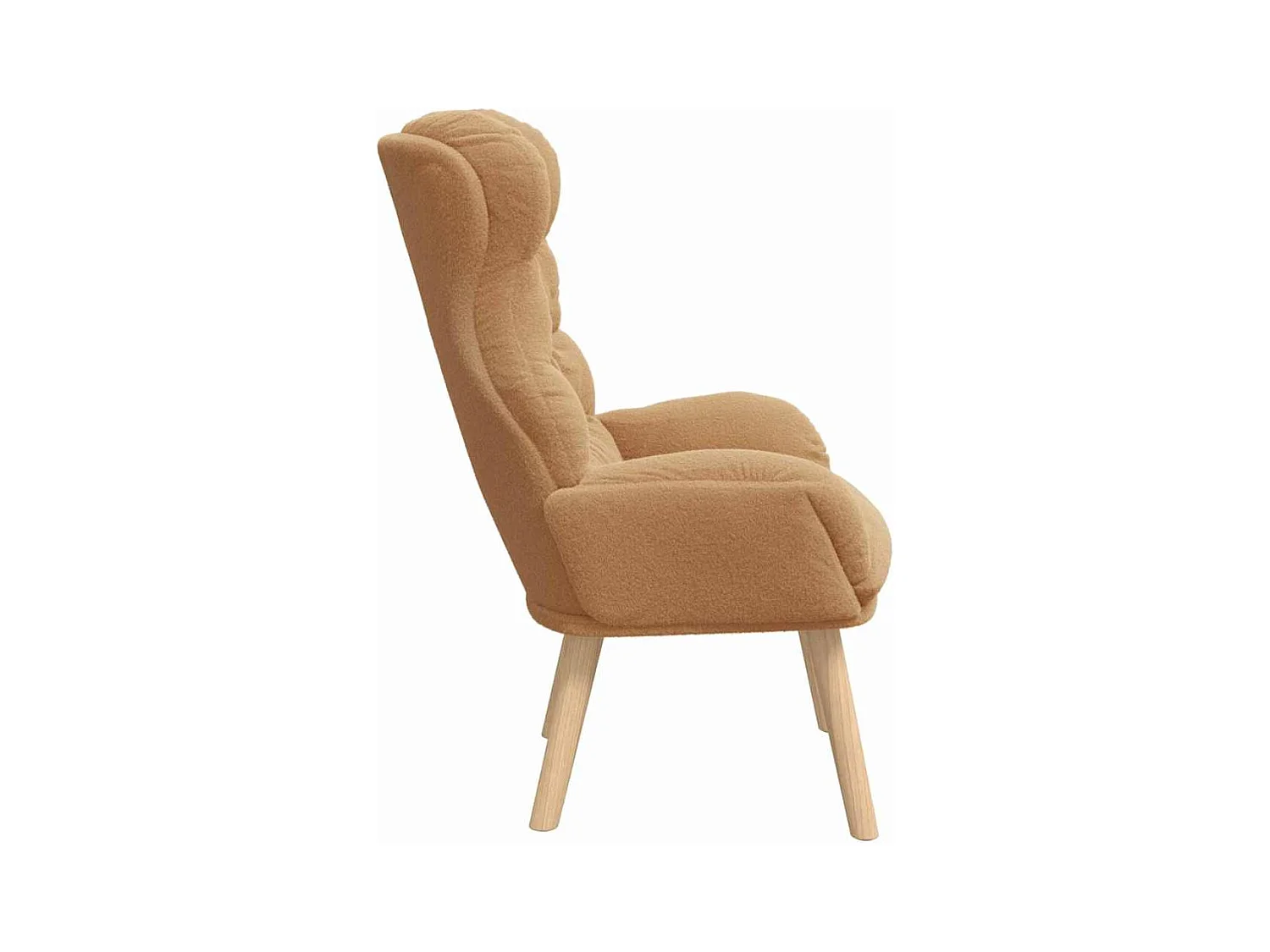 Fauteuil relaxant Beige 69 x 74 x 93 cm tissu