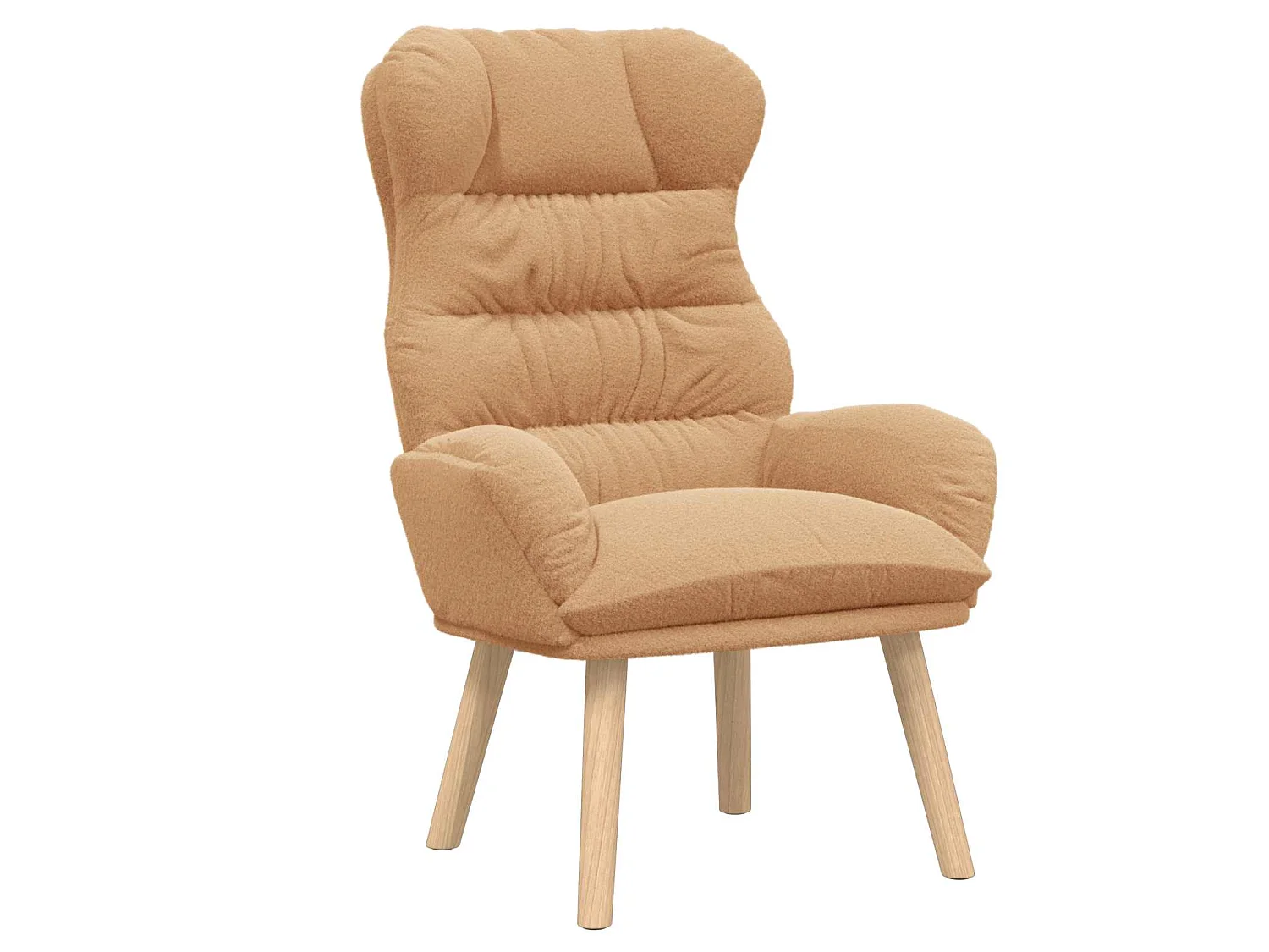 fauteuil Beige 69 x 74 x 93 cm Tissu Sherpa
