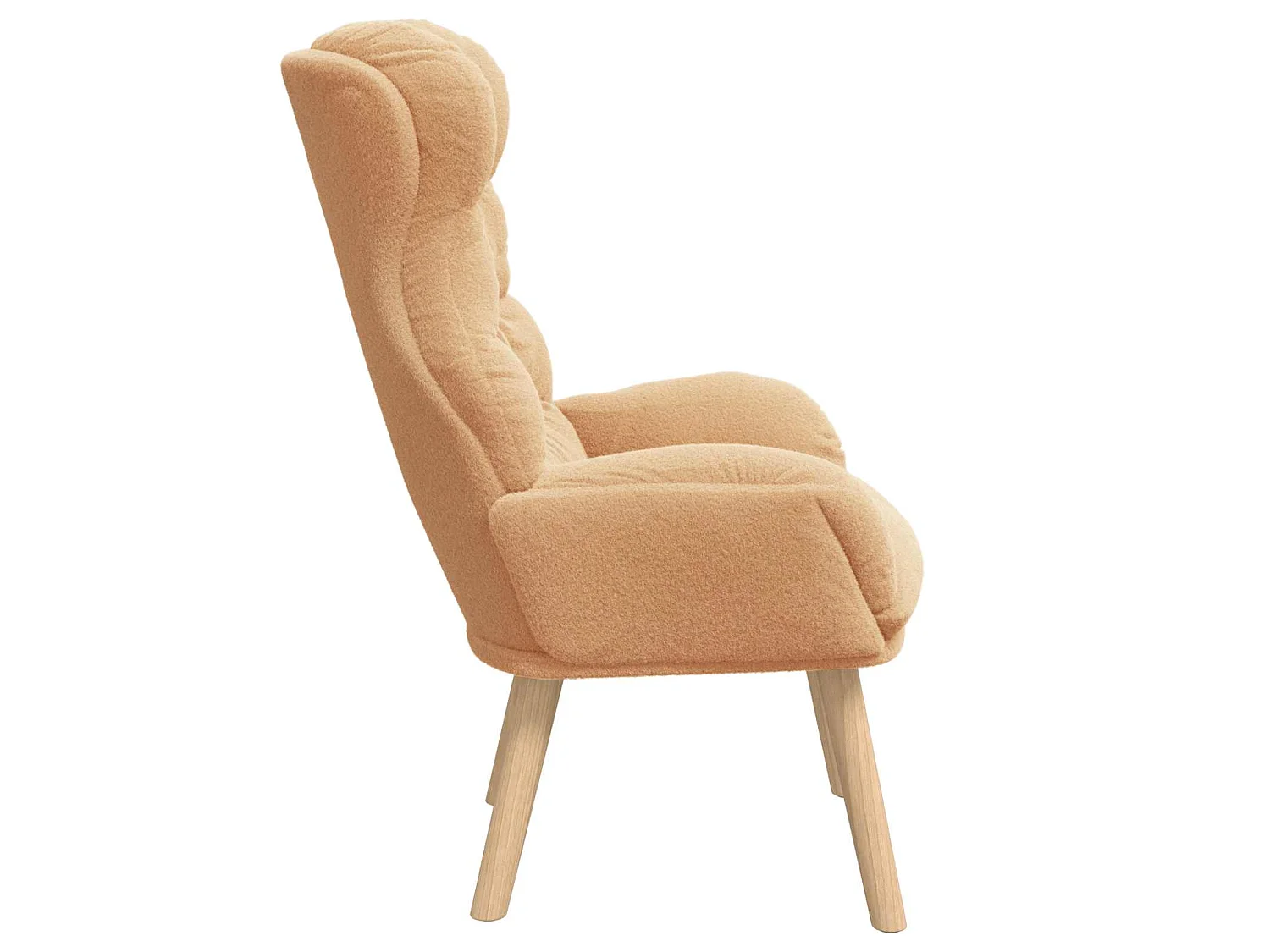 fauteuil Beige 69 x 74 x 93 cm Tissu Sherpa