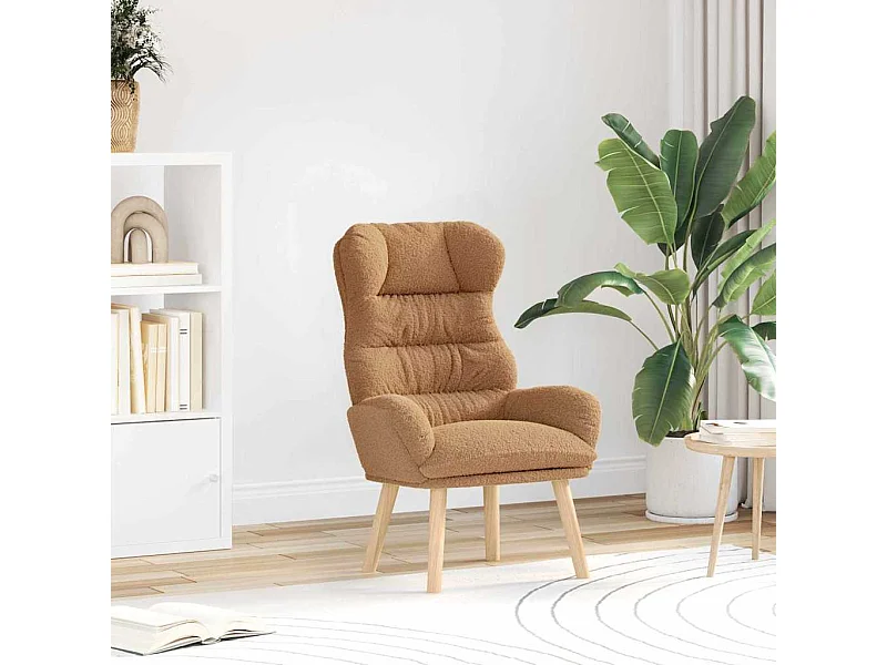 fauteuil Beige 69 x 74 x 93 cm Tissu Sherpa