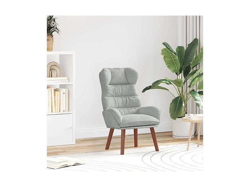 Fauteuil relaxant Gris clair 69 x 74 x 93 cm Velours