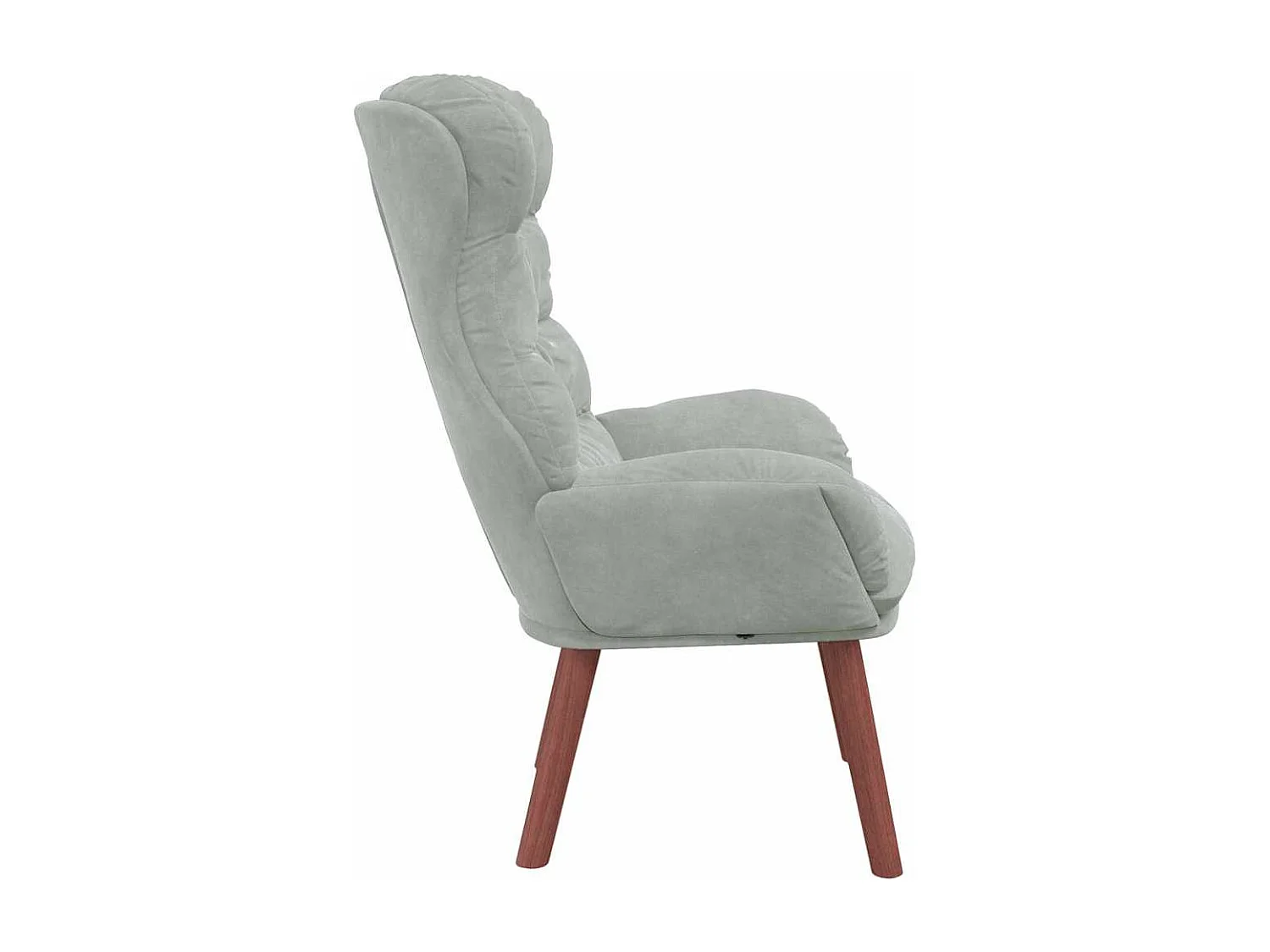 Fauteuil relaxant Gris clair 69 x 74 x 93 cm Velours
