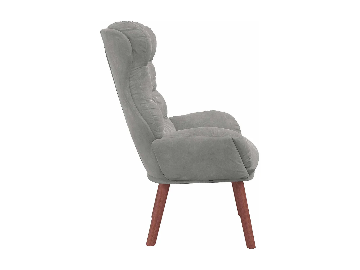 fauteuil Gris clair 69 x 74 x 93 cm Velours