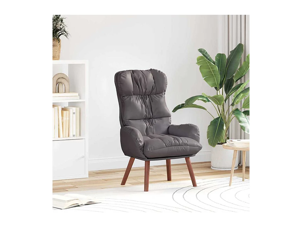 Fauteuil relaxant Gris 69 x 74 x 93 cm Faux cuir