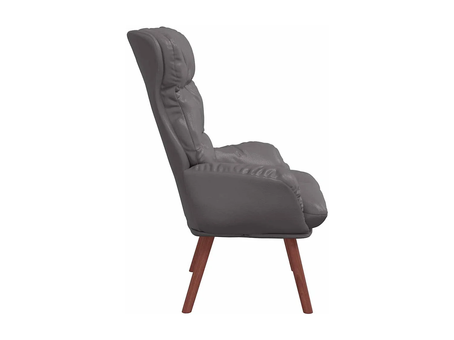 Fauteuil relaxant Gris 69 x 74 x 93 cm Faux cuir