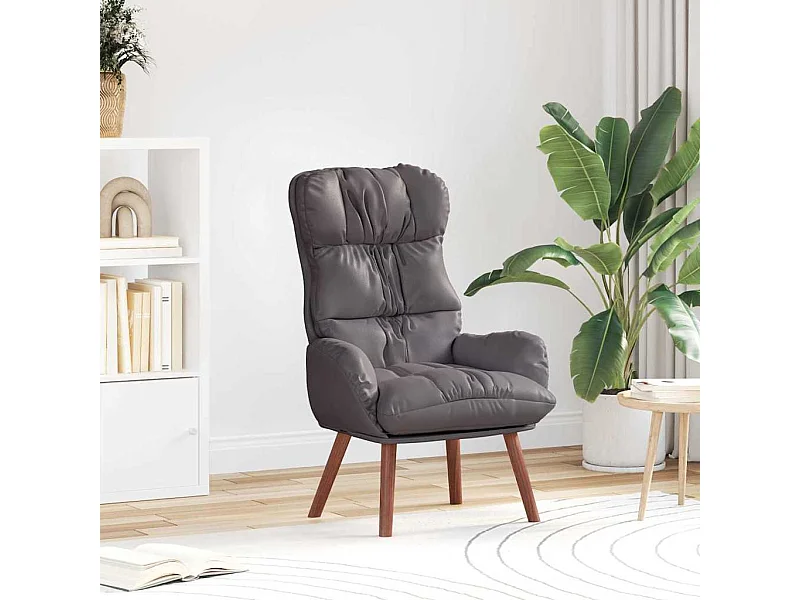 fauteuil Gris 69 x 74 x 93 cm Cuir artificiel