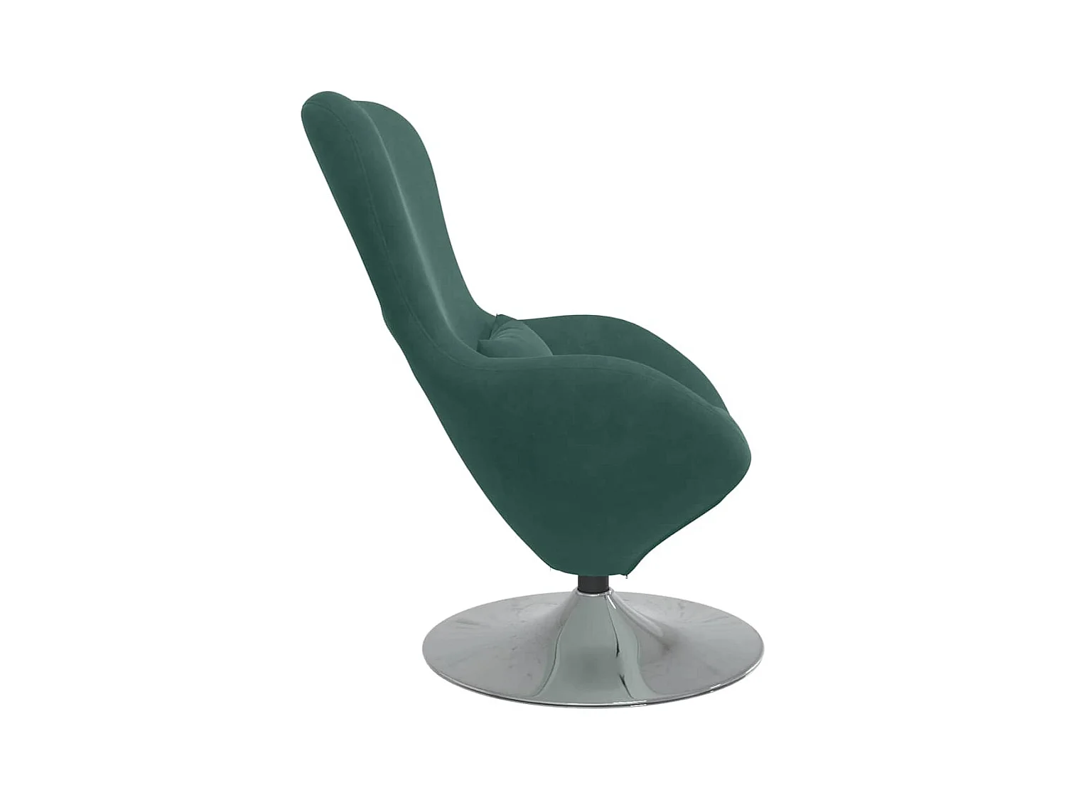 Fauteuil œuf Vert foncé 63 x 73 x 90 cm Velours