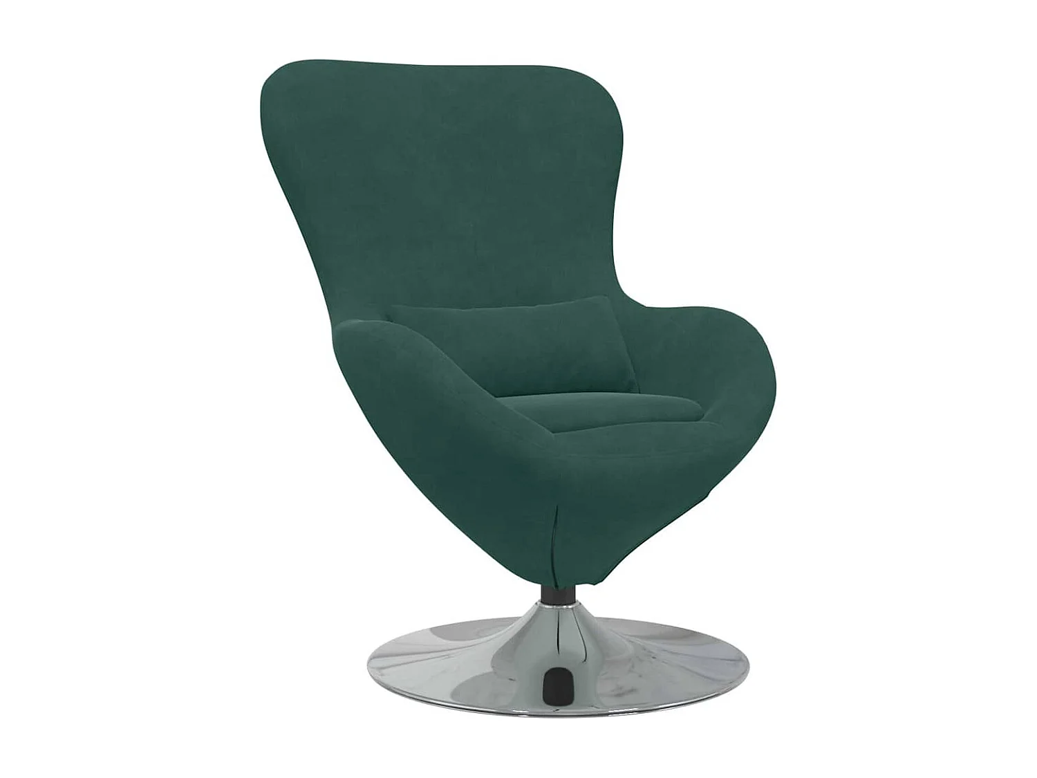 Cadeira ovo Verde Escuro 63 x 73 x 90 cm Veludo