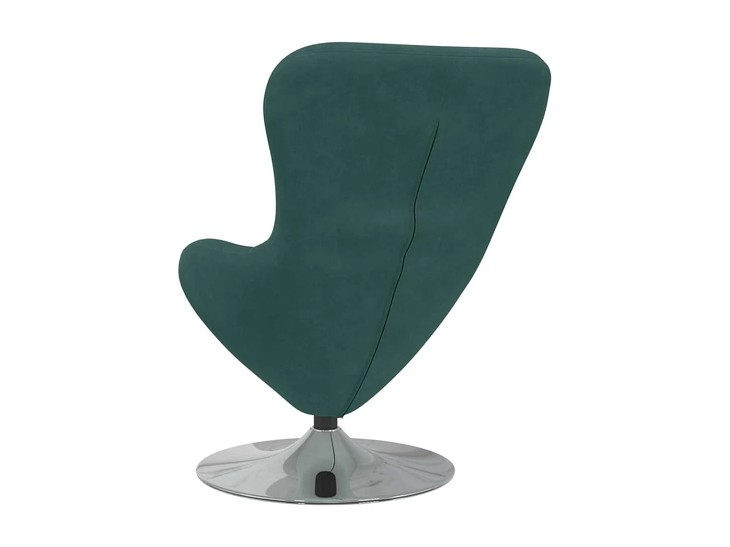 Cadeira ovo Verde Escuro 63 x 73 x 90 cm Veludo