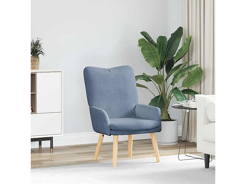 Fauteuil relaxant Bleu 63 x 67 x 94 cm tissu