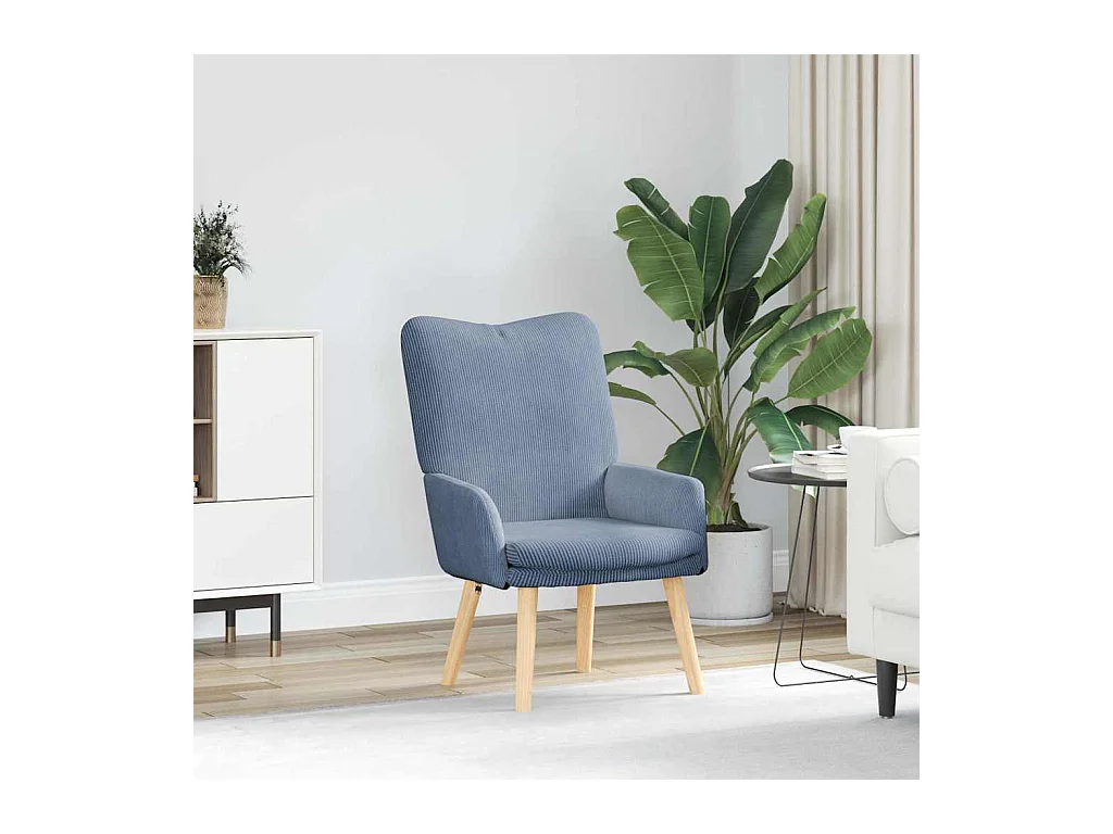 Fauteuil relaxant Bleu 63 x 67 x 94 cm tissu